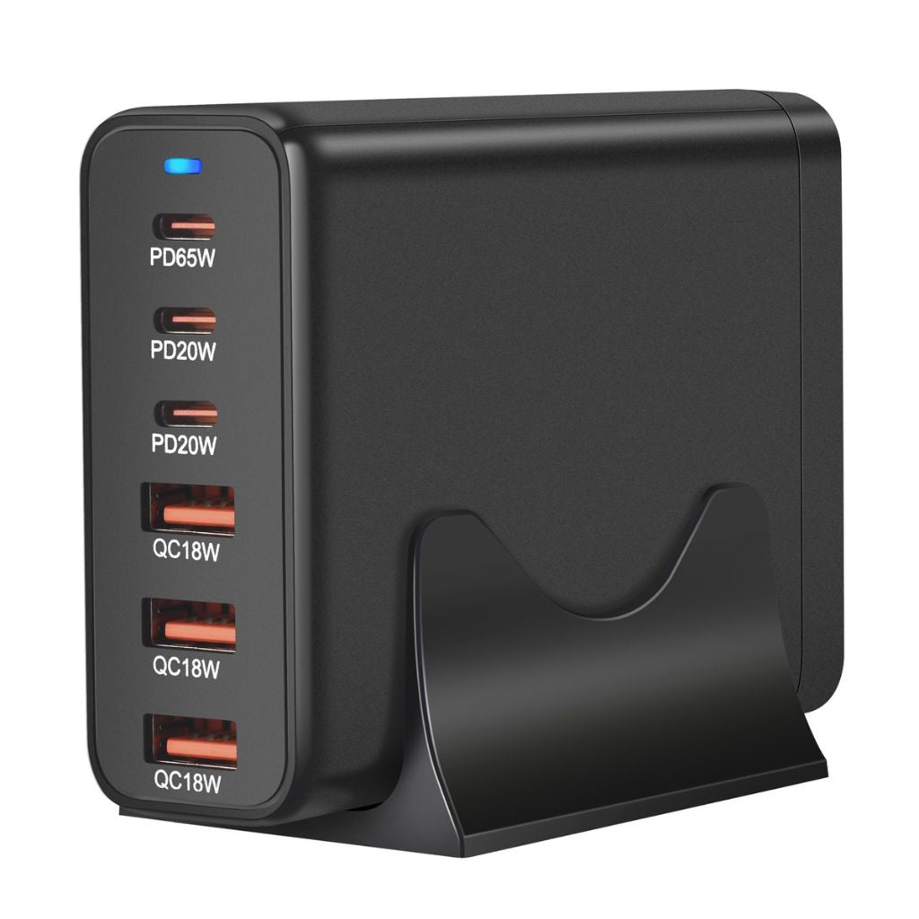 120W GaN 6 - Port USB - C Charger - MoodPeach