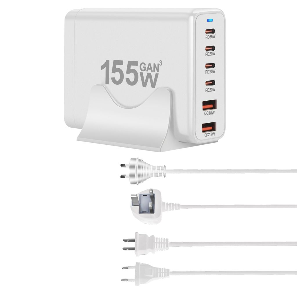 155W GaN 6 - Port USB - C Charger - MoodPeach