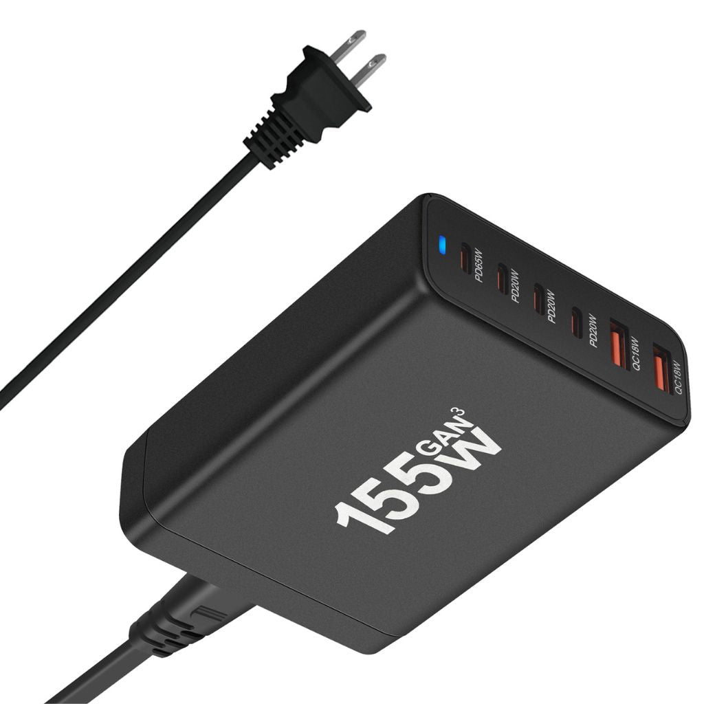 155W GaN 6 - Port USB - C Charger - MoodPeach