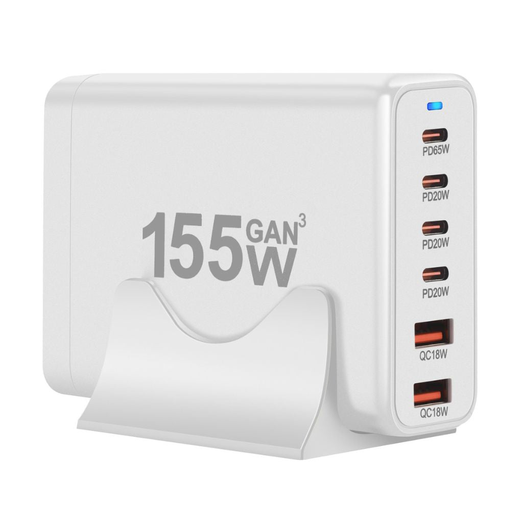 155W GaN 6 - Port USB - C Charger - MoodPeach