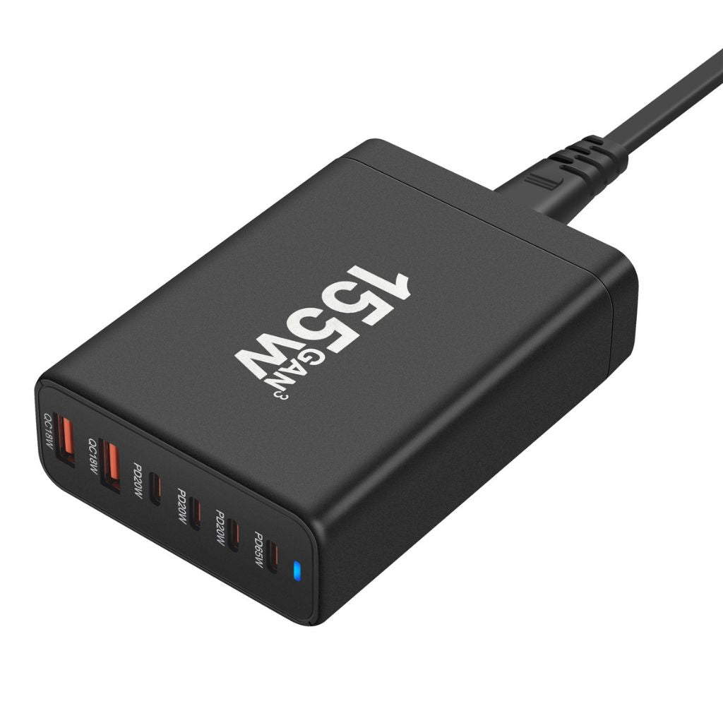 155W GaN 6 - Port USB - C Charger - MoodPeach