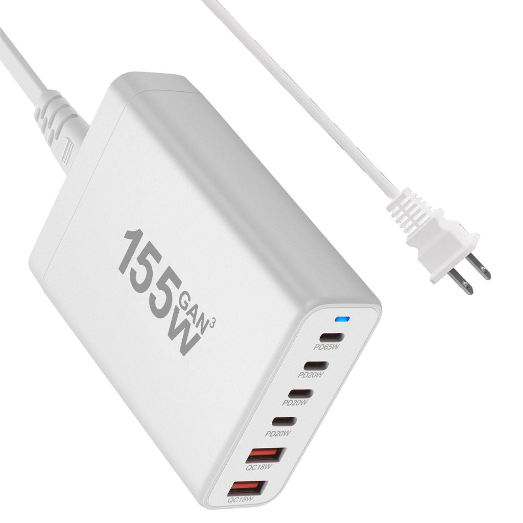 155W GaN 6 - Port USB - C Charger - MoodPeach