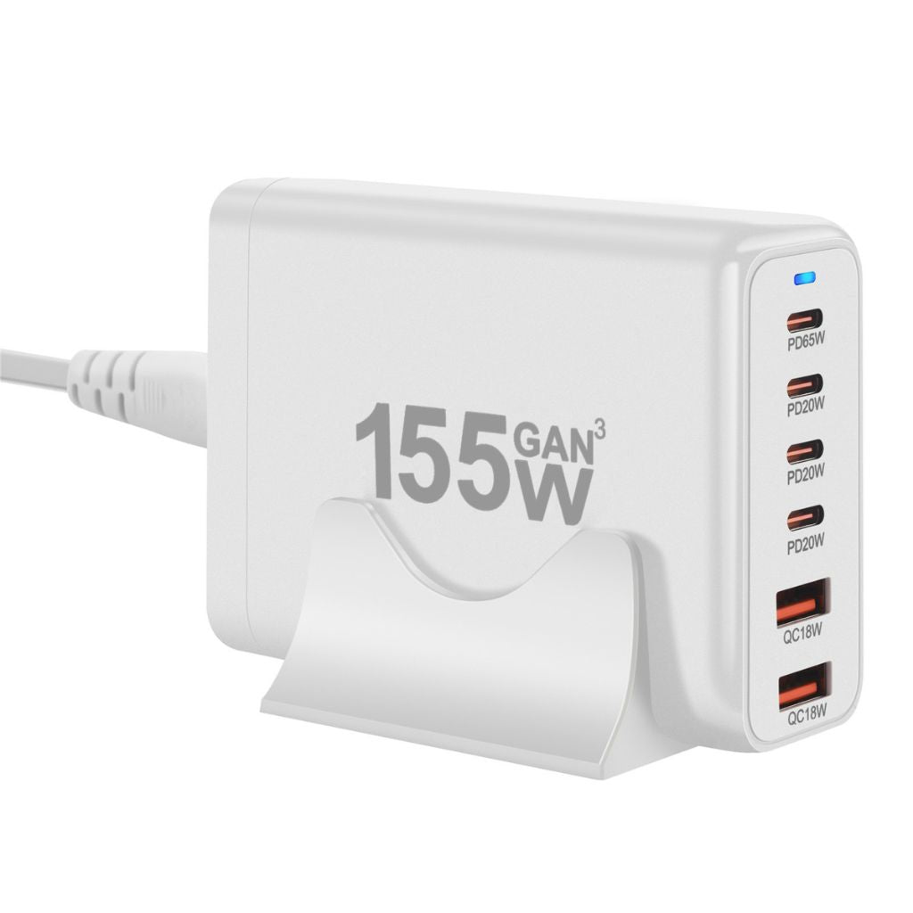 155W GaN 6 - Port USB - C Charger - MoodPeach