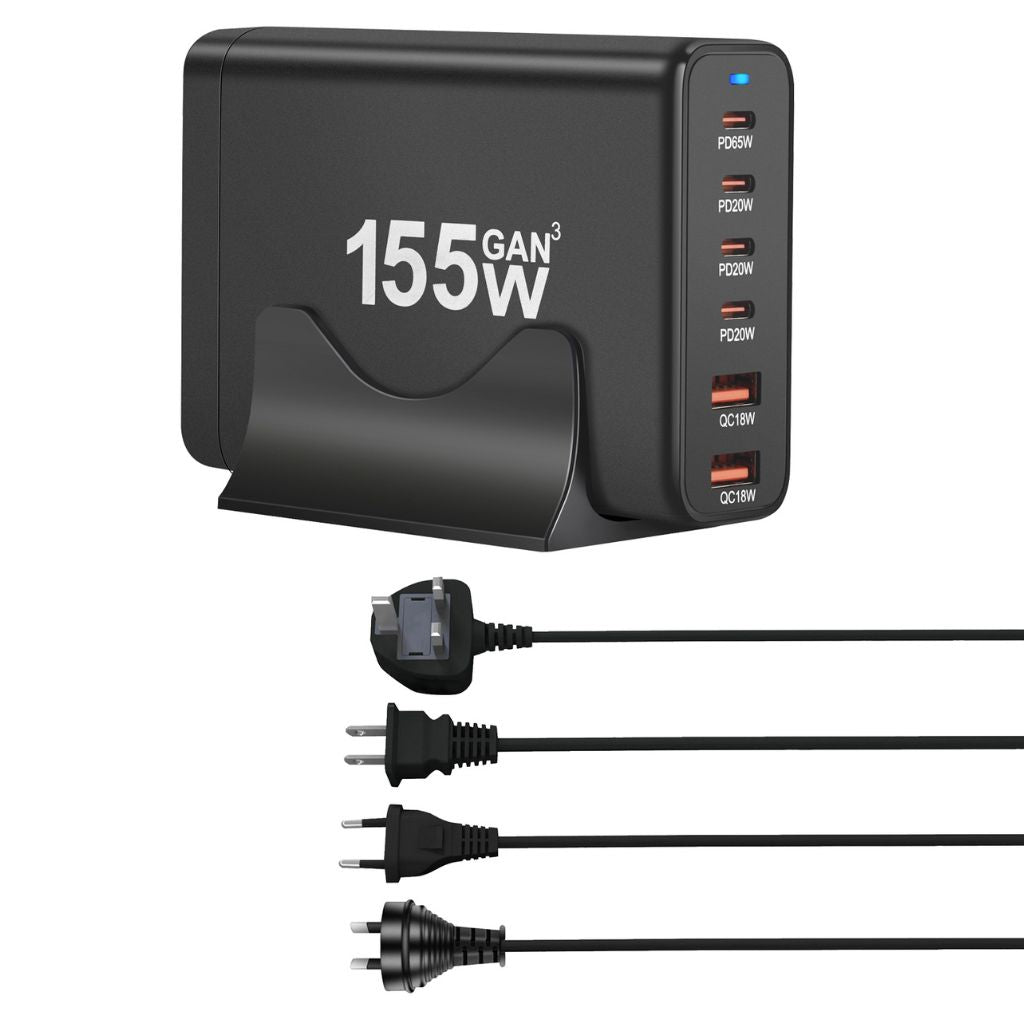 155W GaN 6 - Port USB - C Charger - MoodPeach