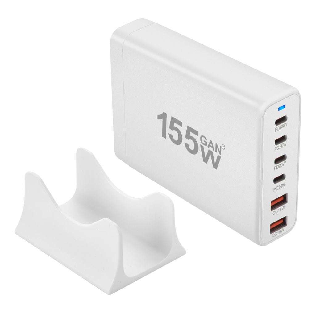 155W GaN 6 - Port USB - C Charger - MoodPeach