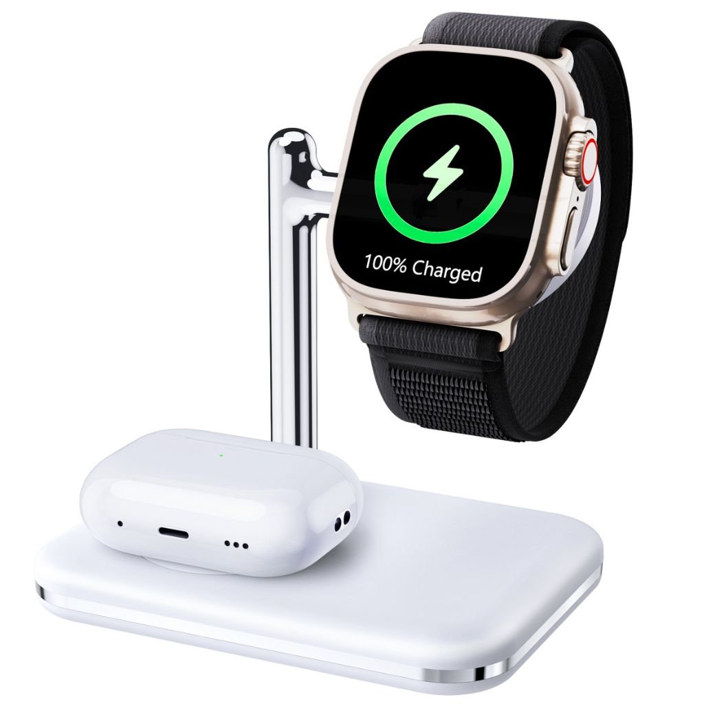2 in 1 Apple Watch & AirPods Charger - MoodPeach