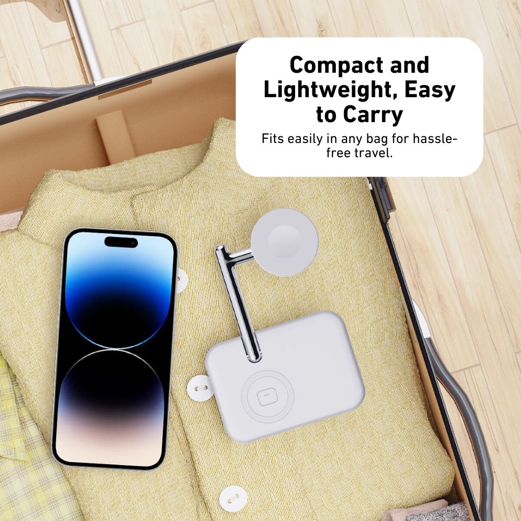 2 in 1 Apple Watch & AirPods Charger - MoodPeach