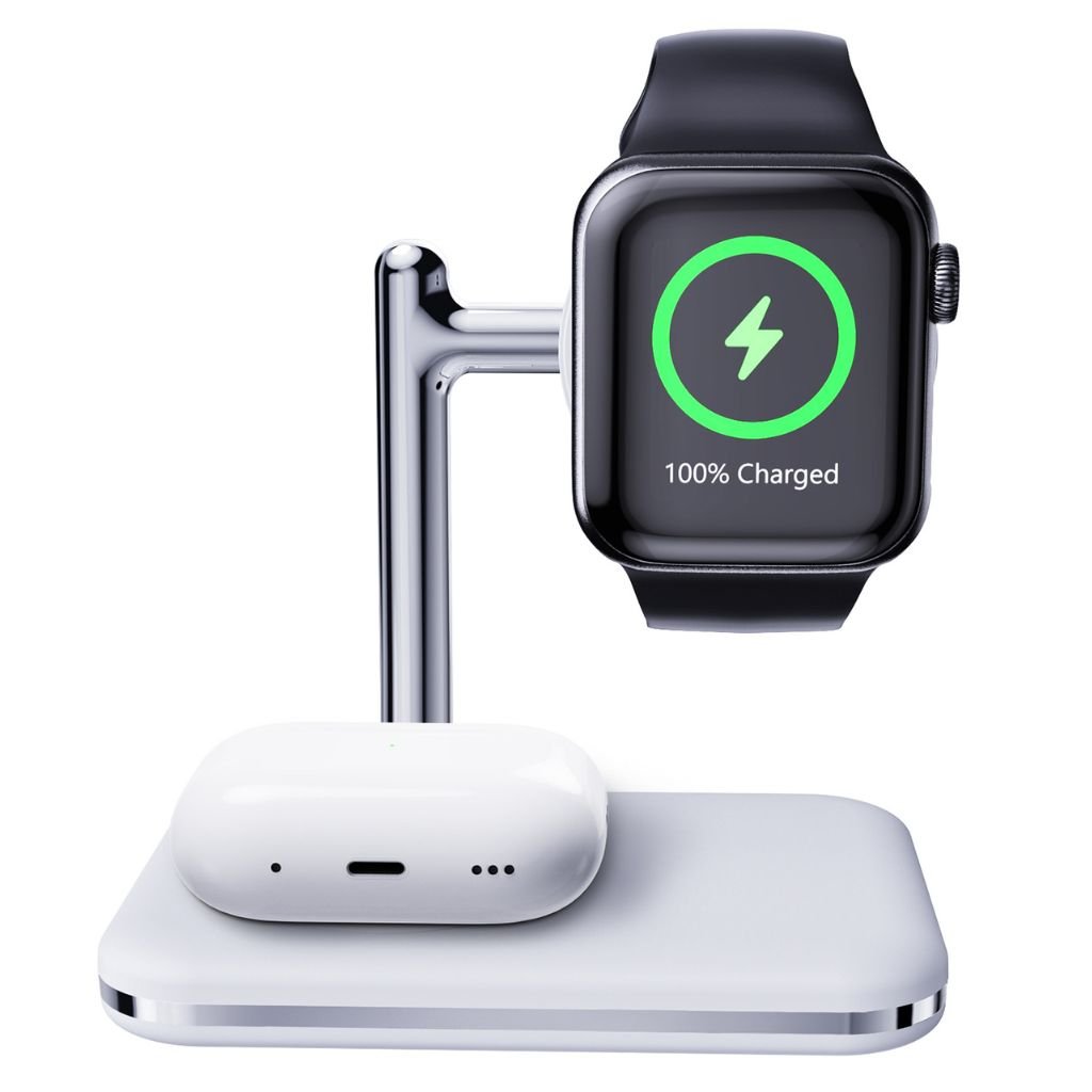 2 in 1 Apple Watch & AirPods Charger - MoodPeach