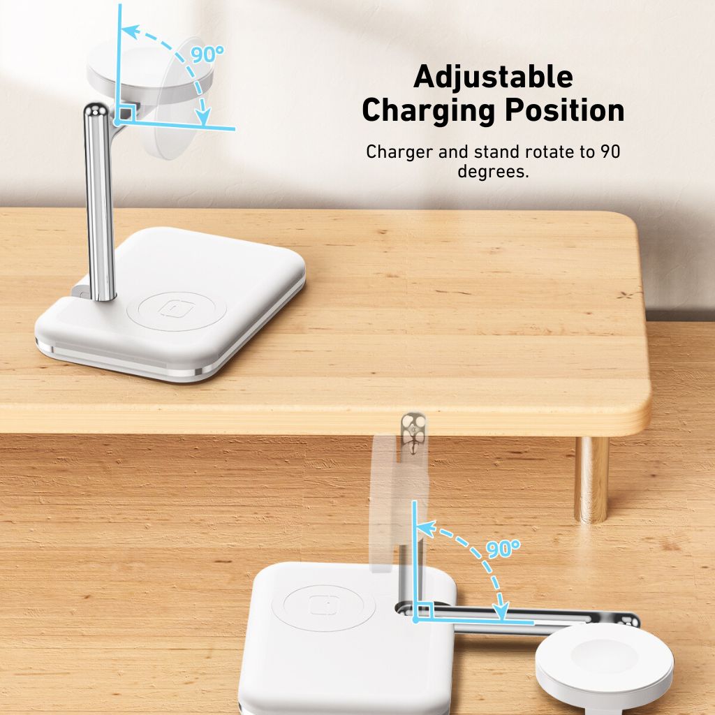 2 in 1 Apple Watch & AirPods Charger - MoodPeach