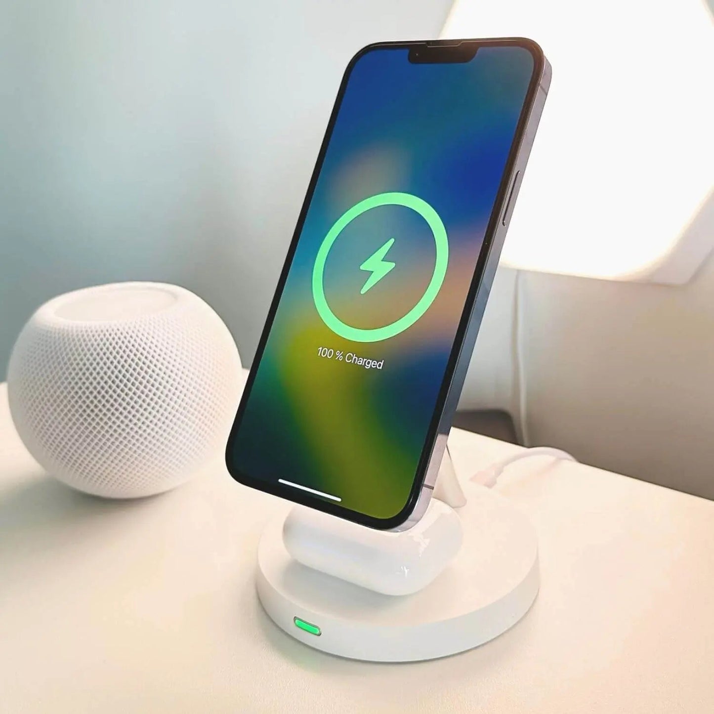 2 in 1 Magnetic Charger for Apple - MoodPeach