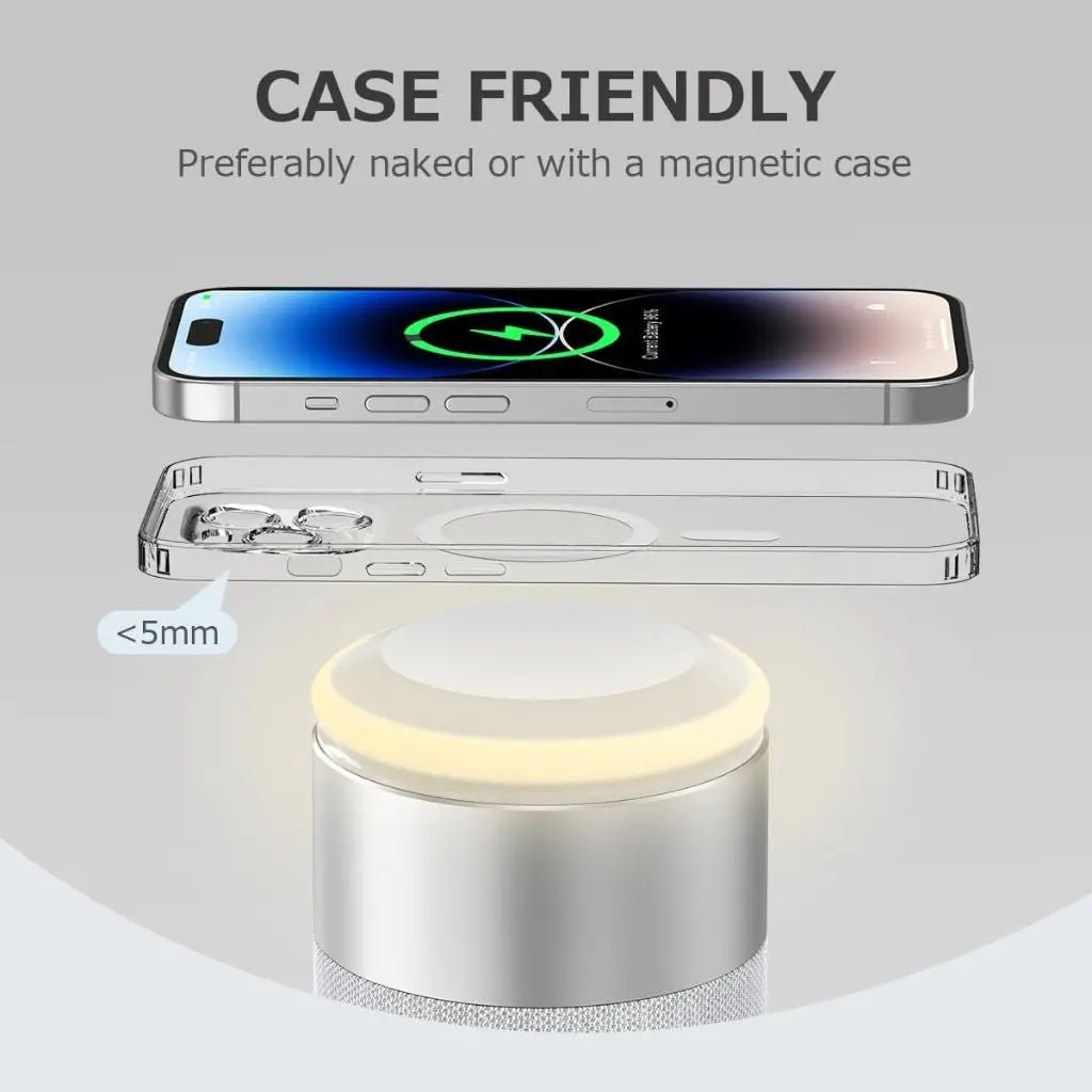 2 in 1 Magnetic Charger & Speaker - MoodPeach