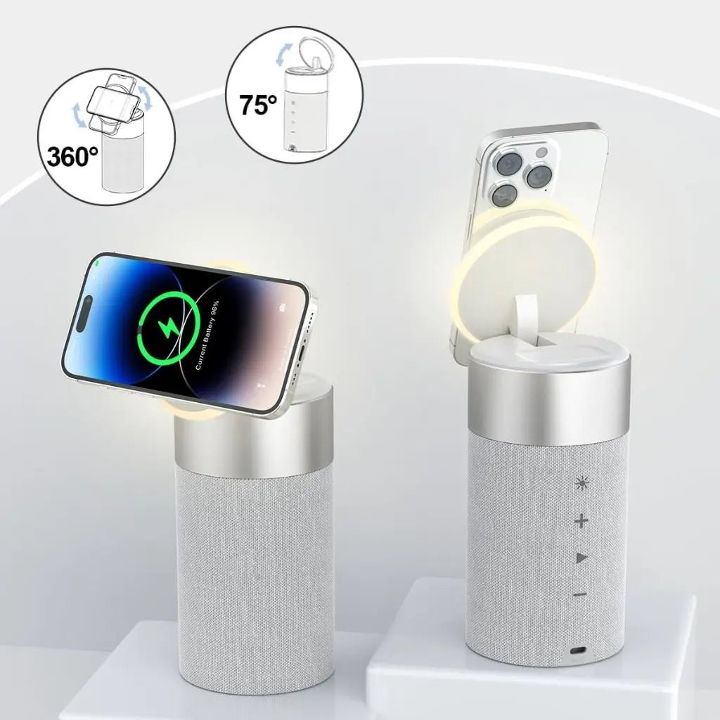 2 in 1 Magnetic Charger & Speaker - MoodPeach