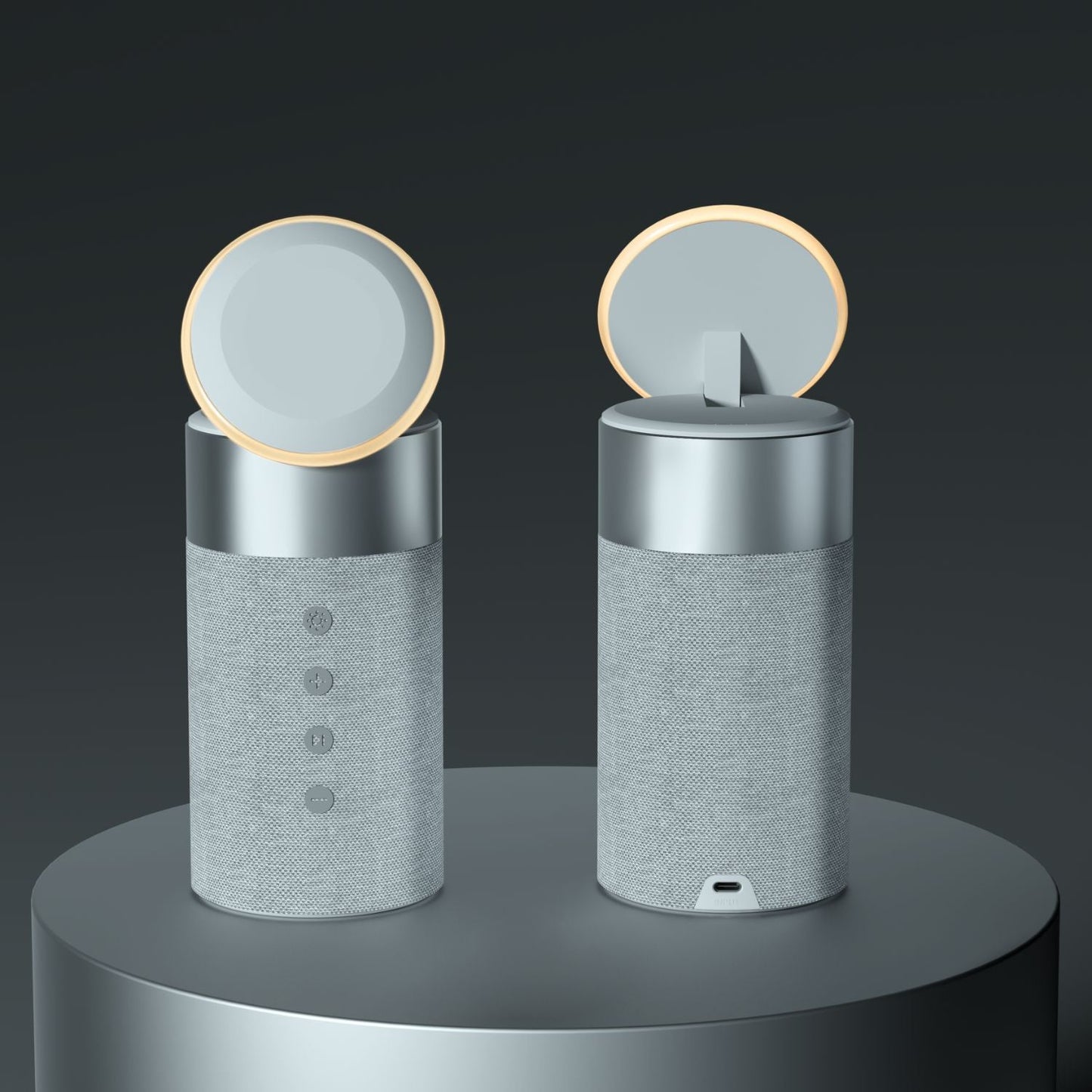 2 in 1 Magnetic Charger & Speaker - MoodPeach