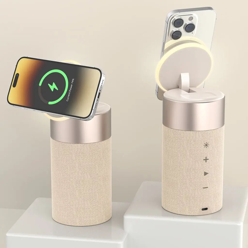 2 in 1 Magnetic Charger & Speaker - MoodPeach