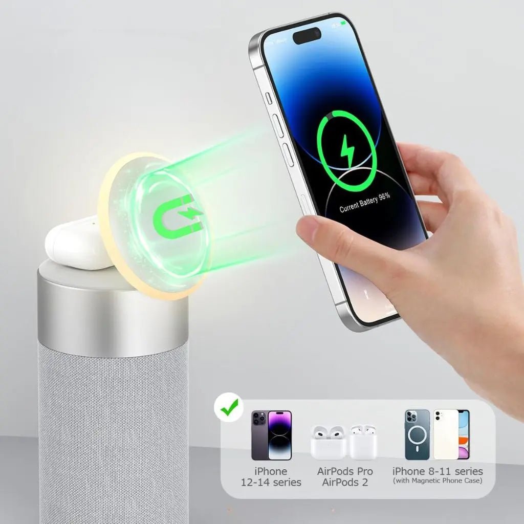2 in 1 Magnetic Charger & Speaker - MoodPeach