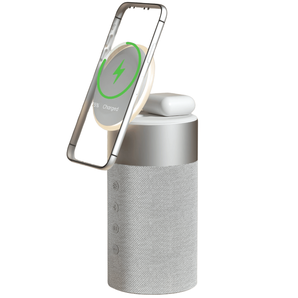 2 in 1 Magnetic Charger & Speaker - MoodPeach