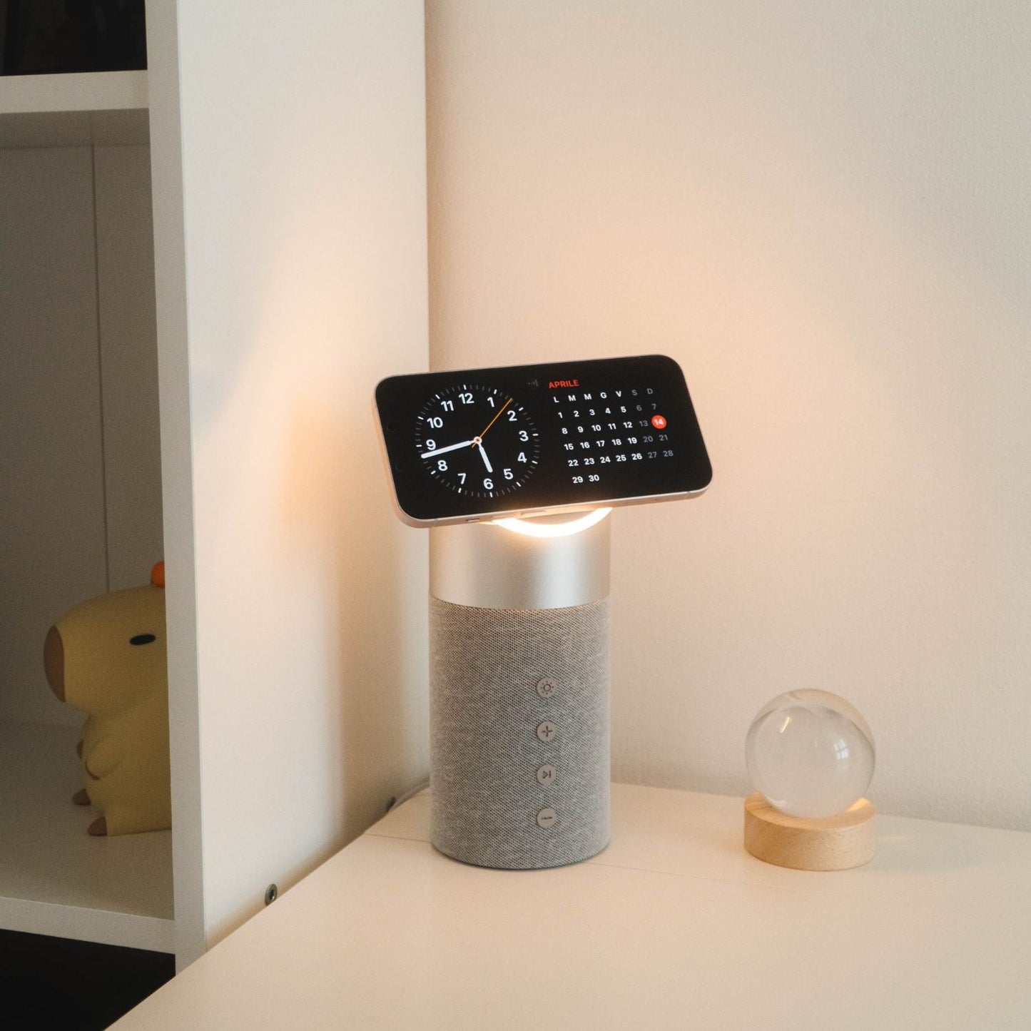 2 in 1 Magnetic Charger & Speaker - MoodPeach