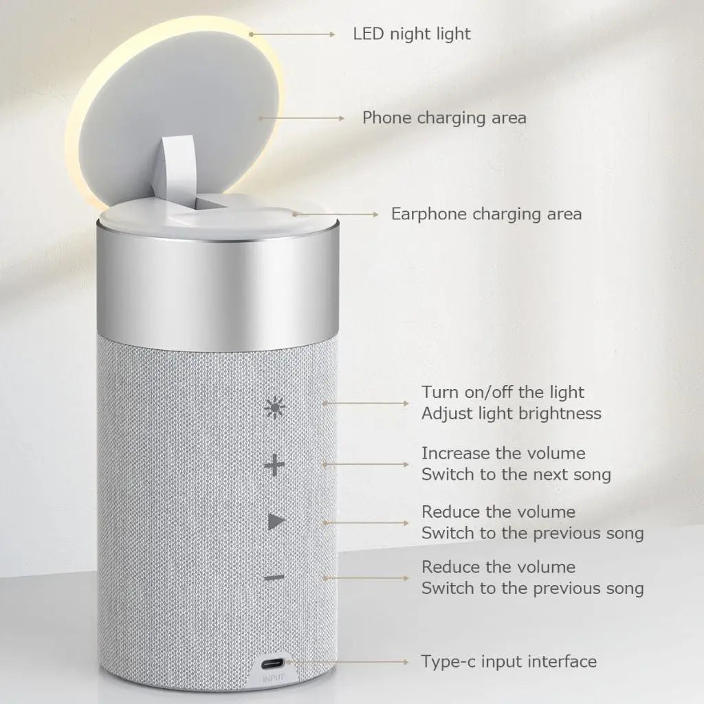 2 in 1 Magnetic Charger & Speaker - MoodPeach