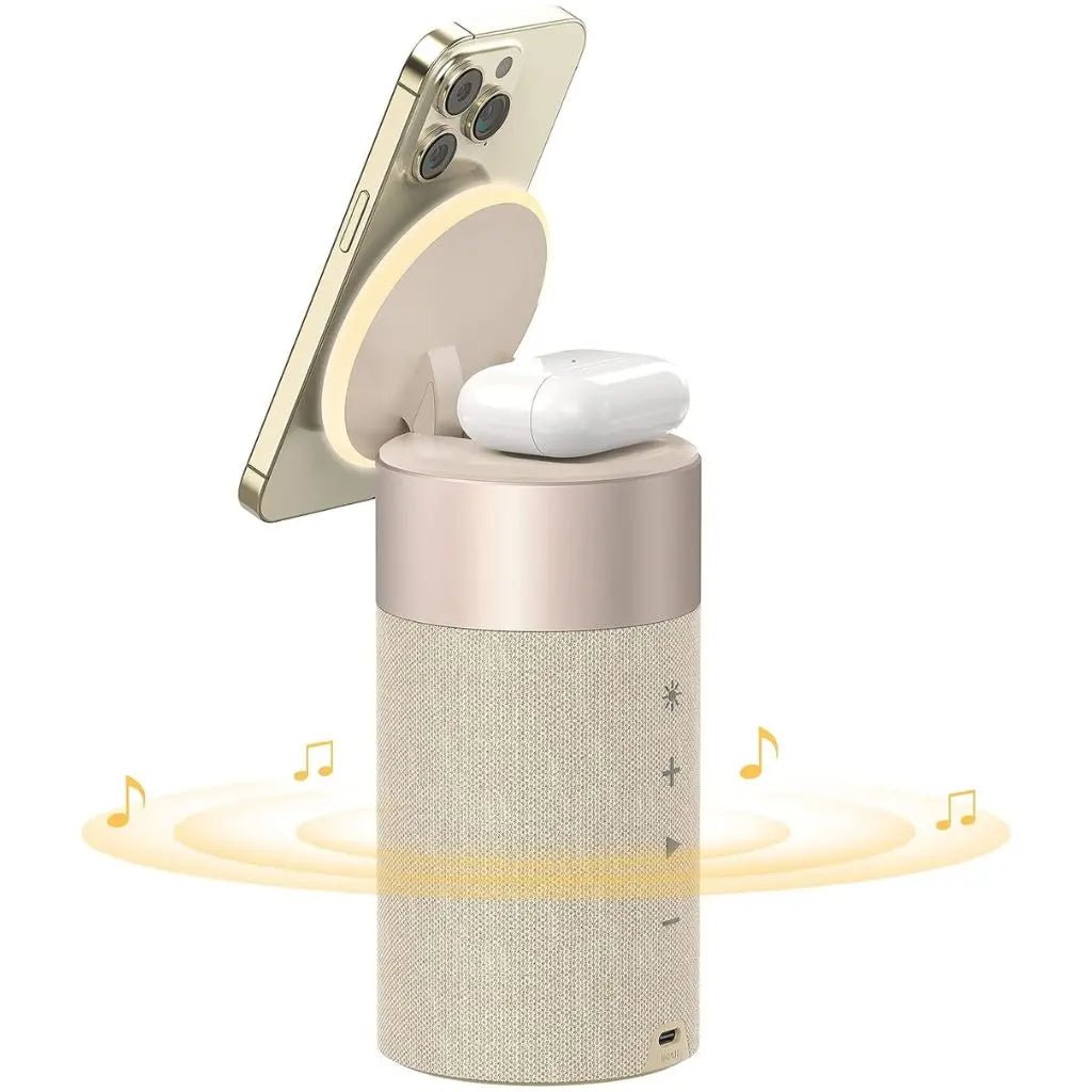 2 in 1 Magnetic Charger & Speaker - MoodPeach