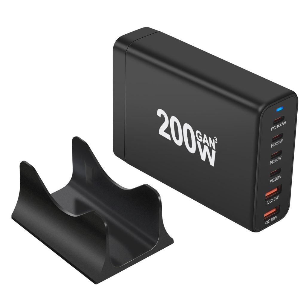 200W GaN 6 - Port USB - C Charger - MoodPeach