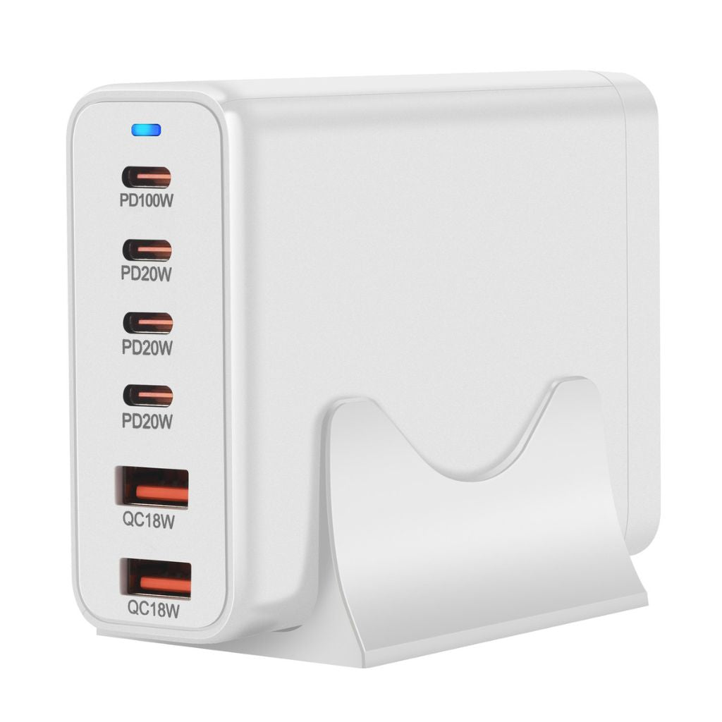 200W GaN 6 - Port USB - C Charger - MoodPeach