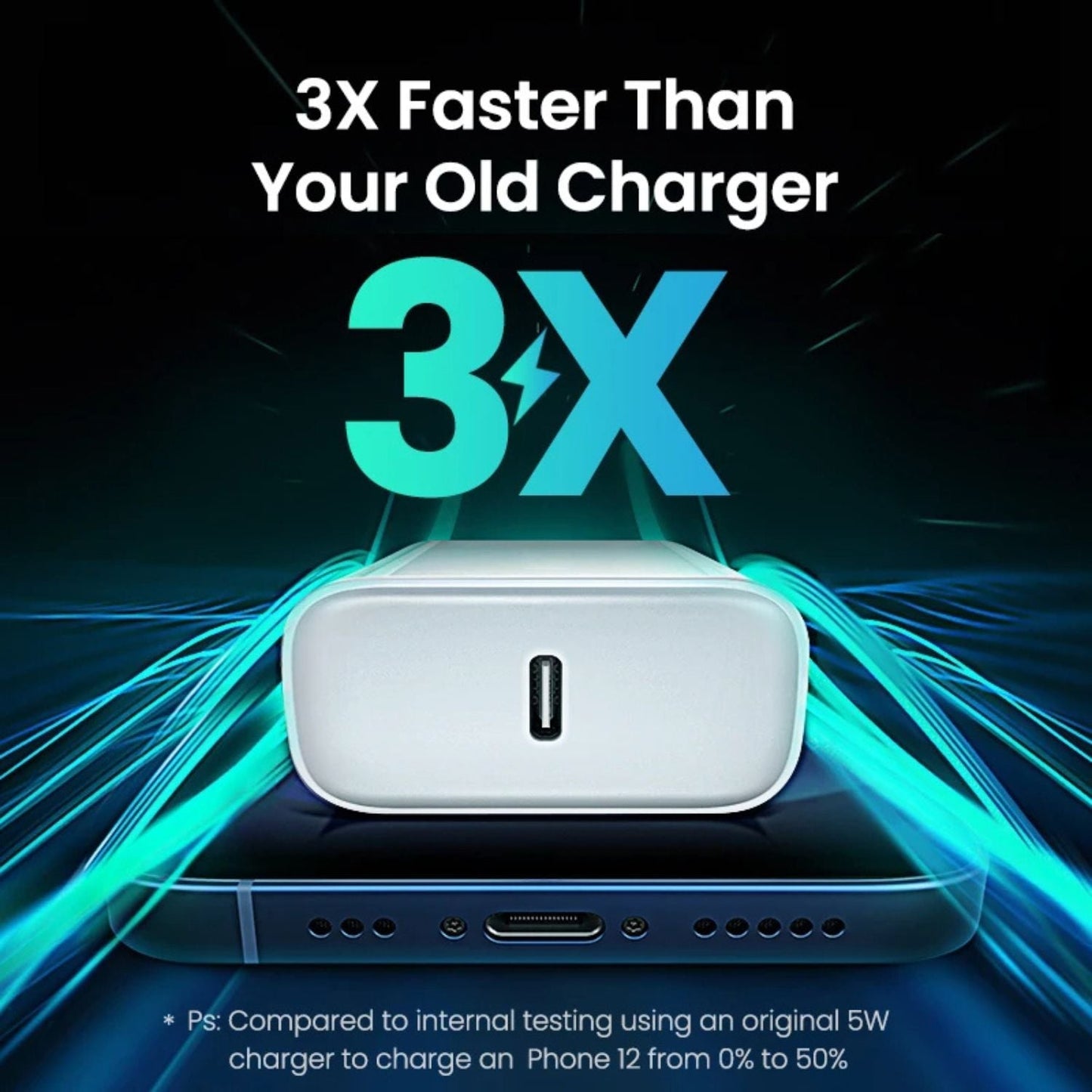 20W USB C Power Adapter - MoodPeach