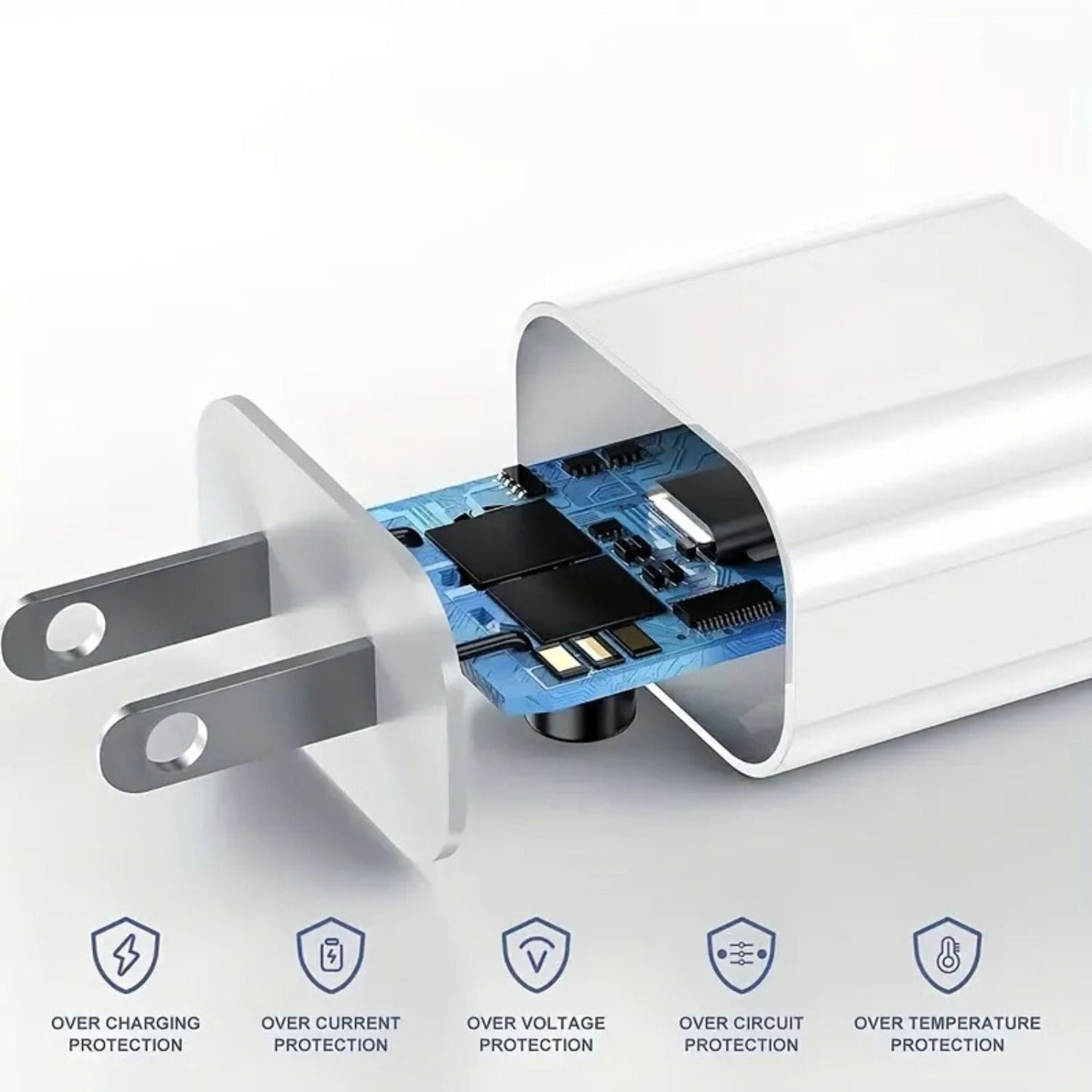20W USB C Power Adapter - MoodPeach