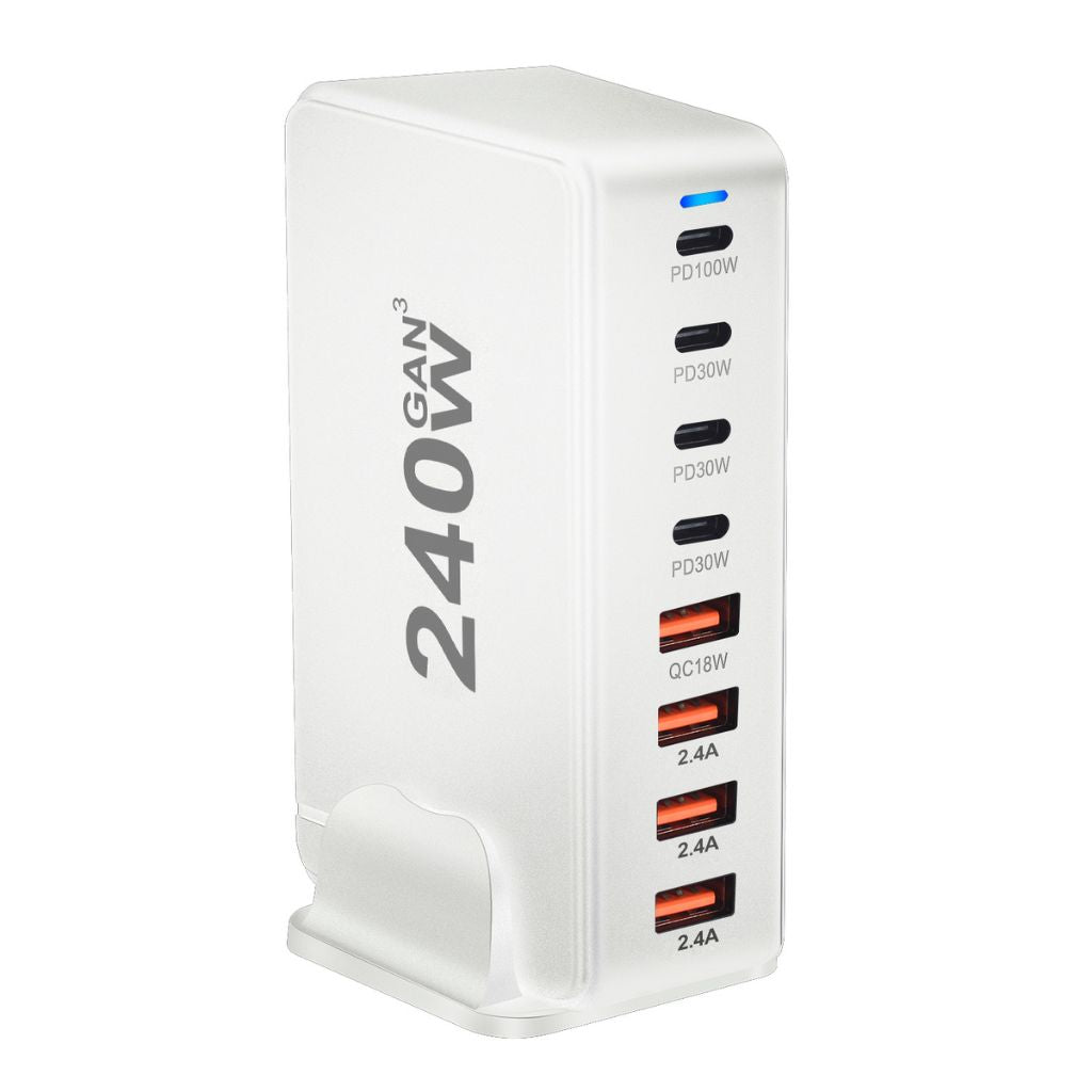 240W GaN 8 - Port USB - C Charger - MoodPeach