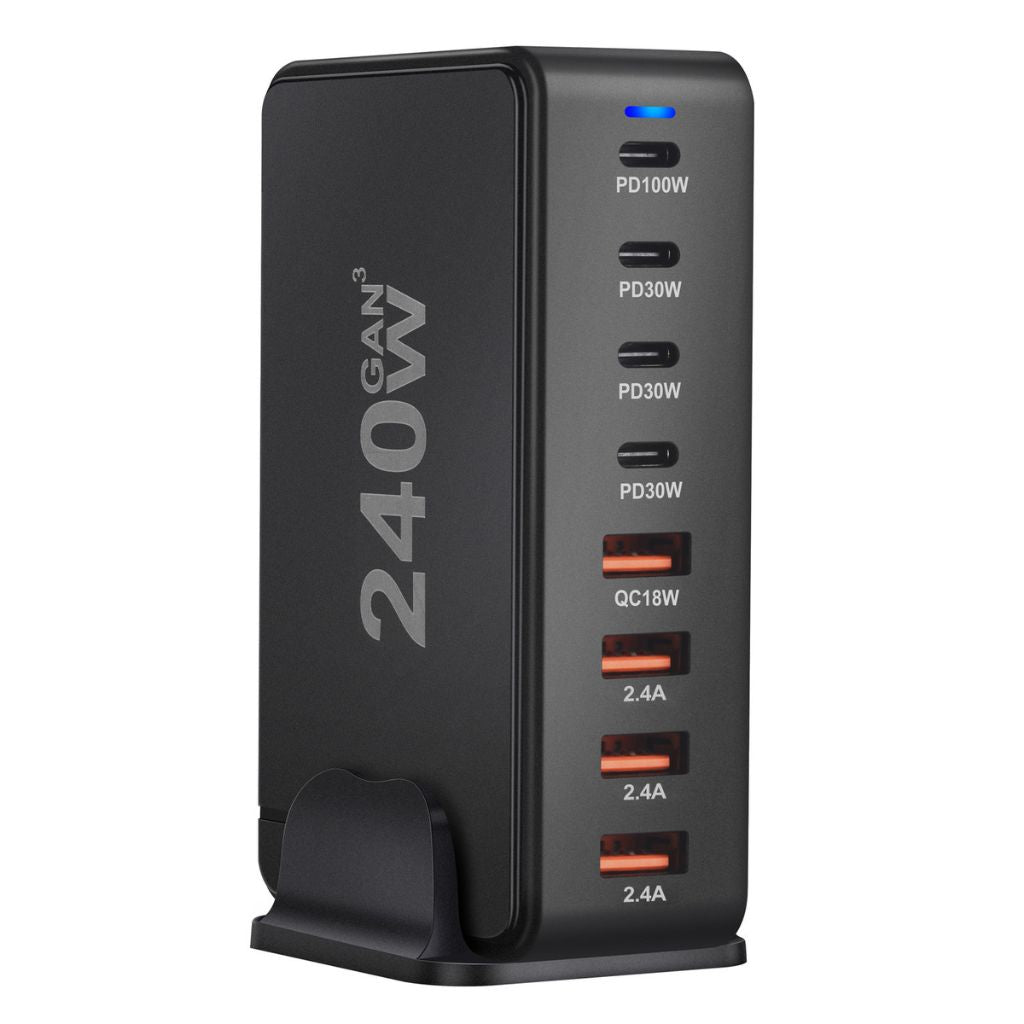 240W GaN 8 - Port USB - C Charger - MoodPeach