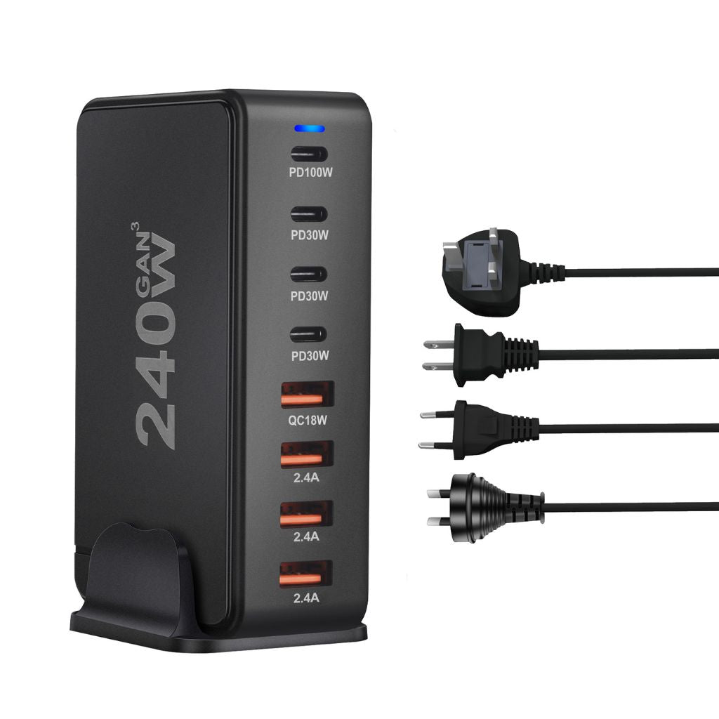 240W GaN 8 - Port USB - C Charger - MoodPeach