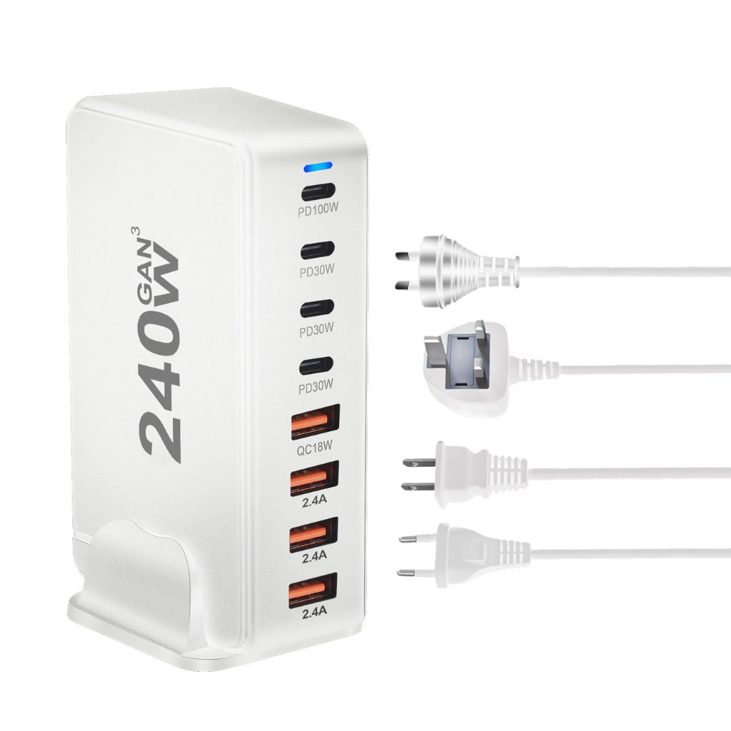 240W GaN 8 - Port USB - C Charger - MoodPeach