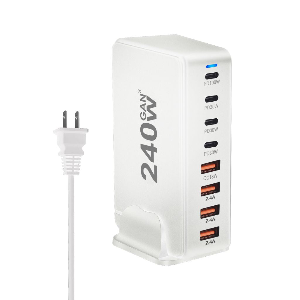 240W GaN 8 - Port USB - C Charger - MoodPeach