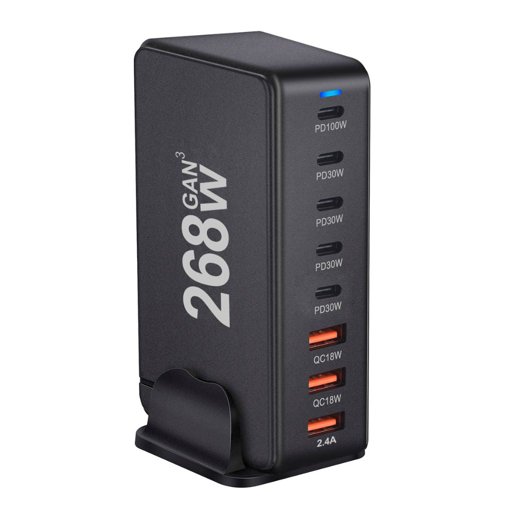 268W GaN 8 - Port USB - C Charger - MoodPeach