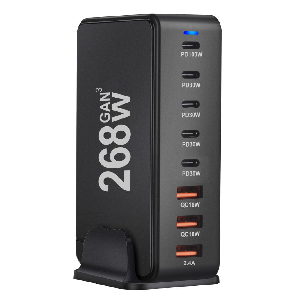 268W GaN 8 - Port USB - C Charger - MoodPeach