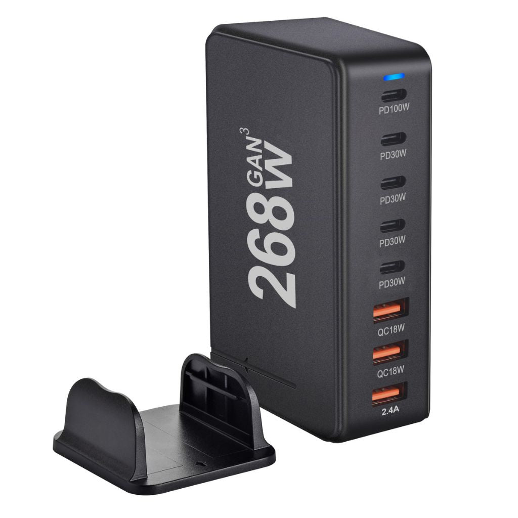 268W GaN 8 - Port USB - C Charger - MoodPeach