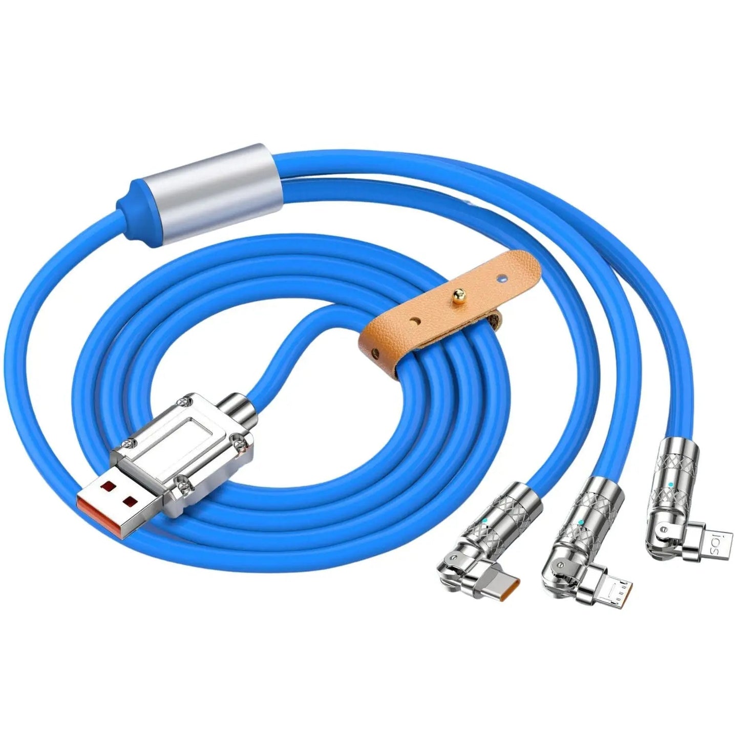 3 in 1 Charging Cable with Universal Compatbility & 120W - MoodPeach