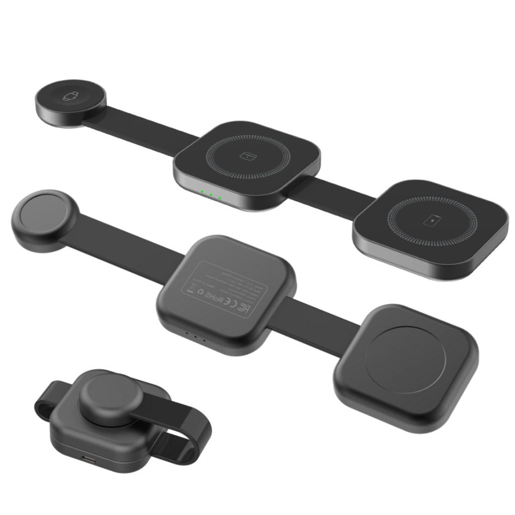 3 in 1 Foldable Charger for Apple - MoodPeach