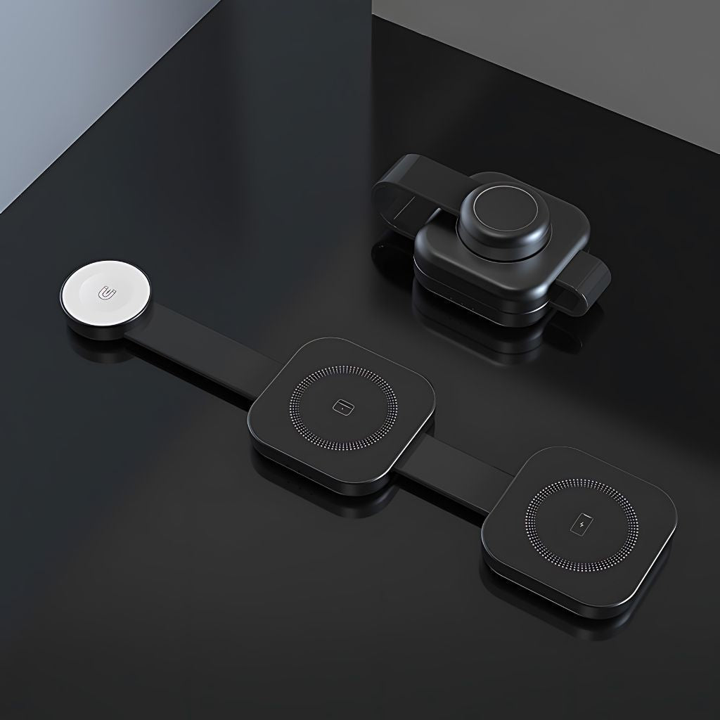 3 in 1 Foldable Charger for Apple - MoodPeach