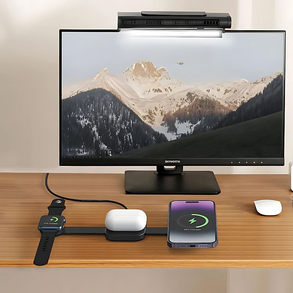 3 in 1 Foldable Charger for Apple - MoodPeach