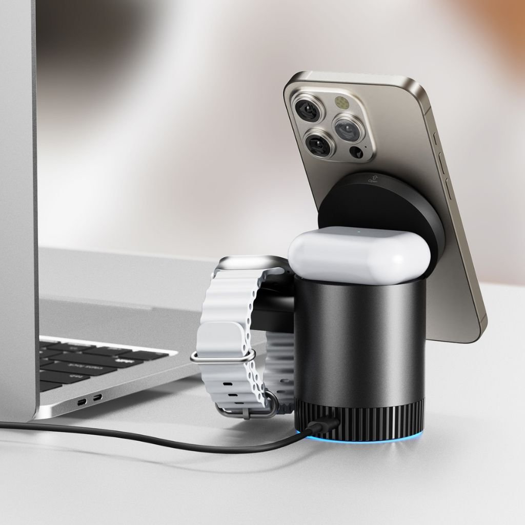 3 in 1 Magnetic Charger for Apple - MoodPeach