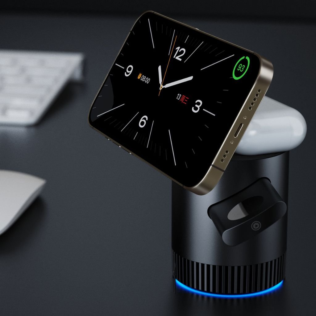 3 in 1 Magnetic Charger for Apple - MoodPeach