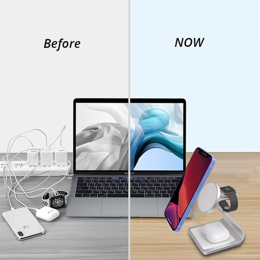 3 in 1 Magnetic Charger for Apple - MoodPeach