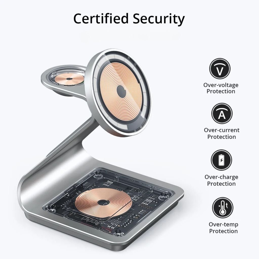 3 in 1 Magnetic Charger for Apple - MoodPeach