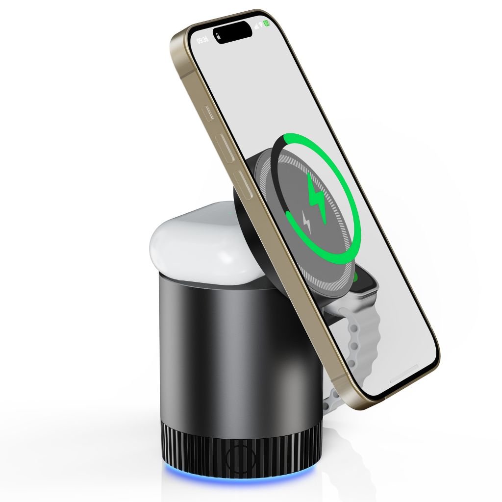 3 in 1 Magnetic Charger for Apple - MoodPeach