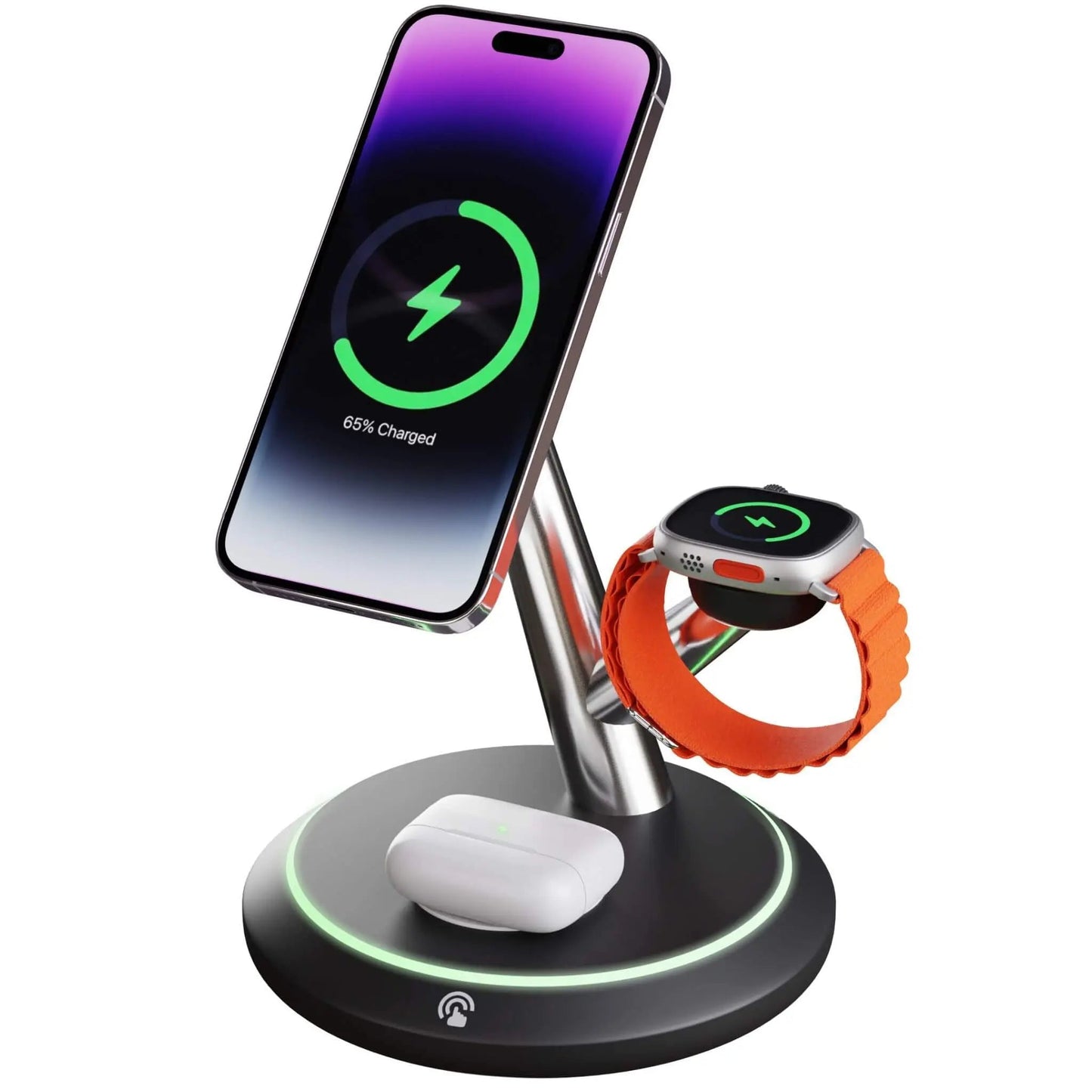 3 in 1 Magnetic Charger for Apple - MoodPeach