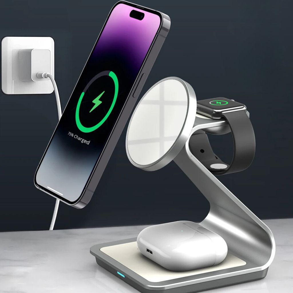 3 in 1 Magnetic Charger for Apple - MoodPeach