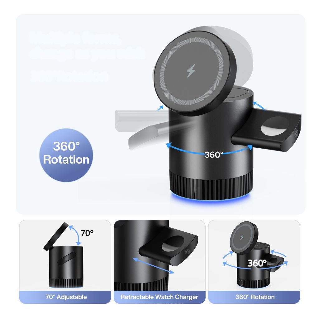3 in 1 Magnetic Charger for Apple - MoodPeach
