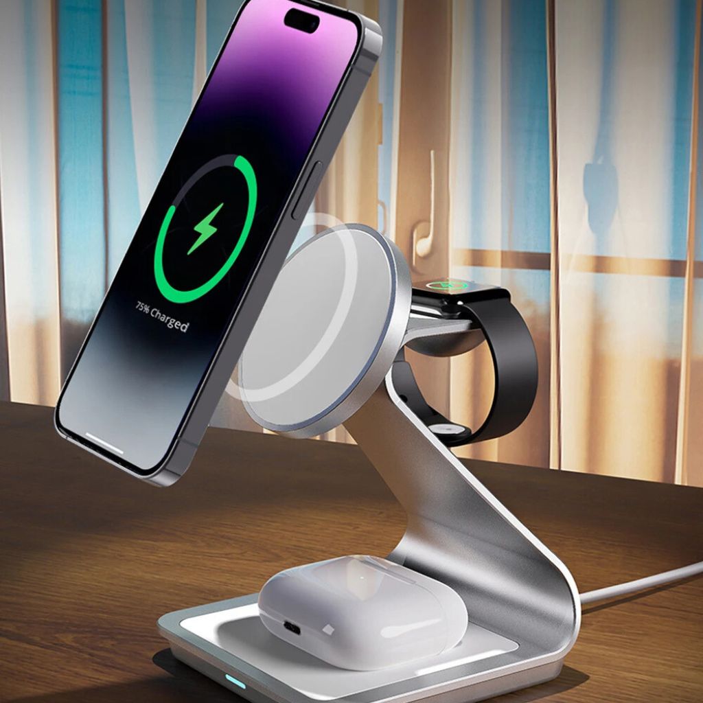 3 in 1 Magnetic Charger for Apple - MoodPeach