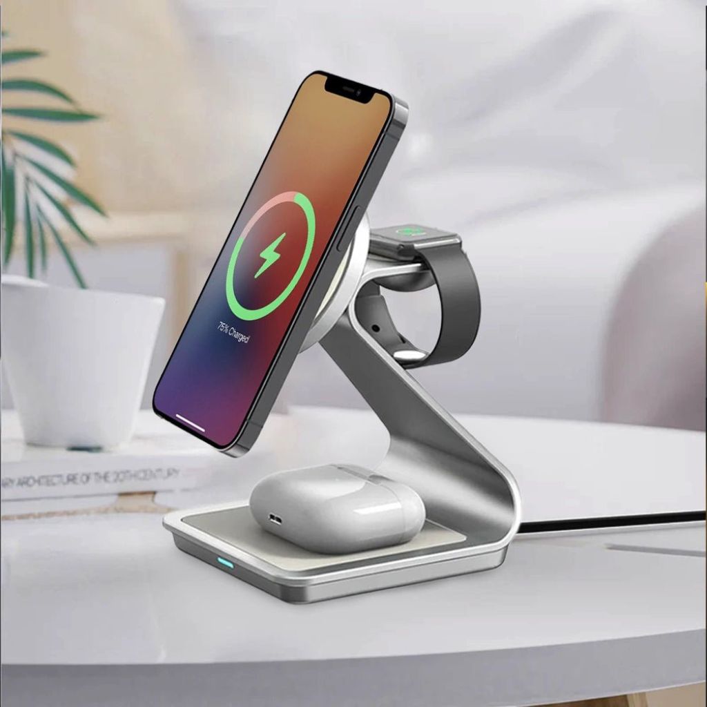 3 in 1 Magnetic Charger for Apple - MoodPeach