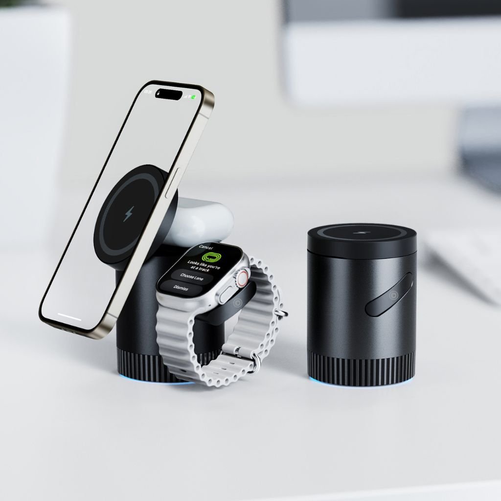 3 in 1 Magnetic Charger for Apple - MoodPeach